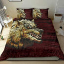 Ligerking Bedding Set - Fenrir On The Blood Moon Background A27
