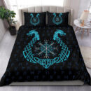 Ligerking Bedding Set, Aegishjalmur Helm Of Awe Blue Edition A27
