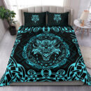Ligerking Bedding Set - Fenrir Viking Cyan 3D A27