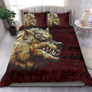 Ligerking Bedding Set - Fenrir On The Blood Moon Background A27