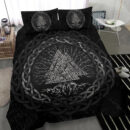 Ligerking Bedding Set, Celtic And Valknut and Tree of Life Yggrdrasil A7