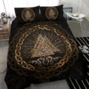 Ligerking Bedding Set, Celtic And Valknut and Tree of Life Yggrdrasil A7