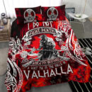 Ligerking Bedding Set - I Do Not Fear Death While My Brothers Await Me In The Halls of Valhalla A7