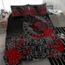 Ligerking Bedding Set - Odin Raven Rune Futhark Blood A27