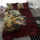 Ligerking Bedding Set - Fenrir On The Blood Moon Background A27