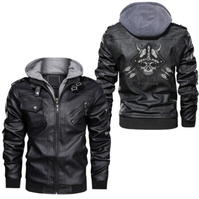 Ligerking - Drakkar Viking Leather Jacket A95