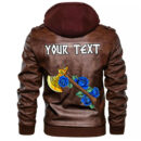 (Custom) Ligerking - Axe In The Celtic Art Thor's Hammer Axe Viking Leather Jacket A35