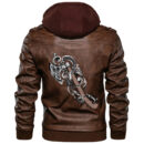 Ligerking - Head Santa Leather Jacket A35