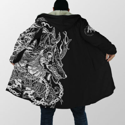 Ligerking Cloak - Warriors Axes and Fenrir Black Cloak A35