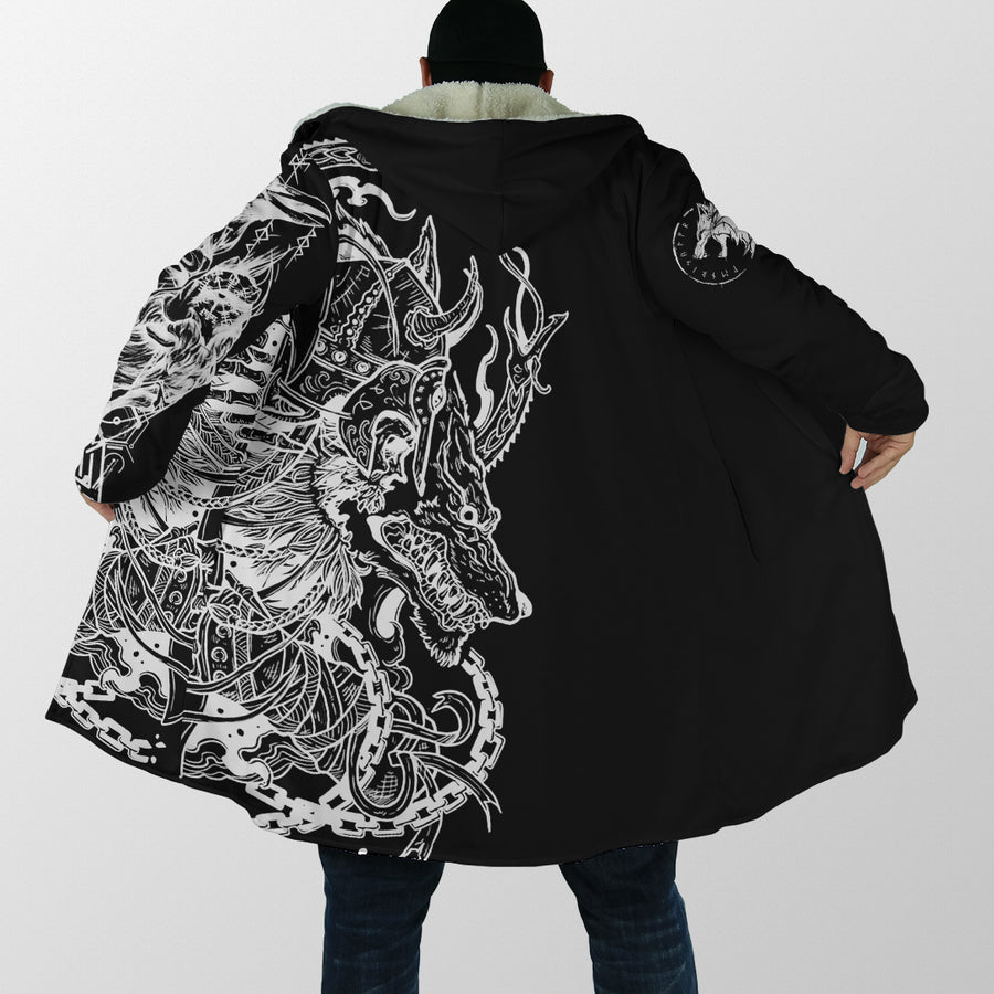 Ligerking Cloak - Warriors Axes and Fenrir Black Cloak A35