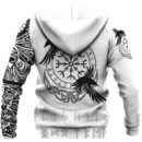 Ligerking Hoodie - Ouroboros Raven and Valknut Tattoo A35
