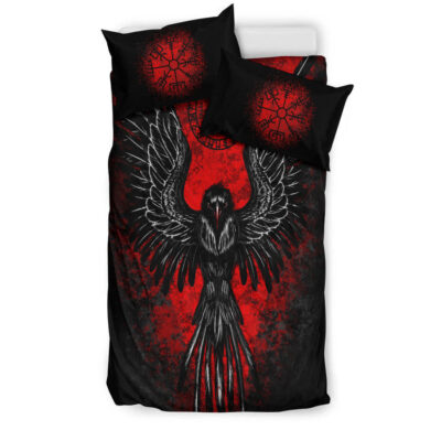 Ligerking Bedding Set - Viking Raven Vegvisir A35