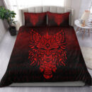 Ligerking Bedding Set - Odin The Allfather Asgard God And Chief Of Aesir - Red Version Bedding Set A7