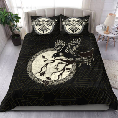 Ligerking Bedding Set - Viking Raven Bedding Set A95