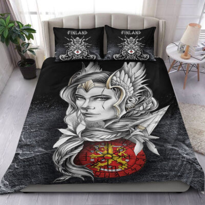 Ligerking Bedding Set - Valkyries Finland Viking Country Bedding Set A95
