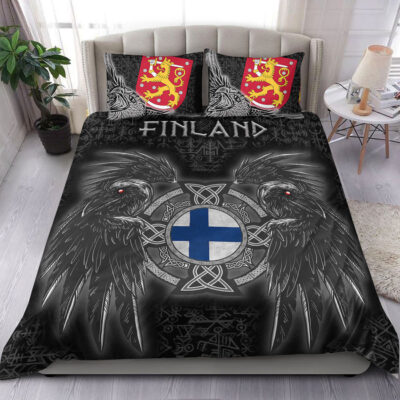 Ligerking Bedding Set - Finland Viking Raven Bedding Set A95