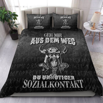 Ligerking Bedding Set - Geh mir aus dem Weg du unnotiger Sozialkontakt Bedding Set A7