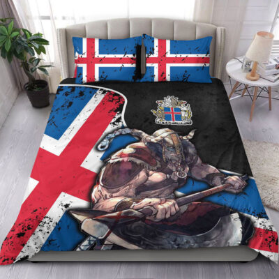Ligerking Bedding Set - Iceland Warrior Brush Style Bedding Set A35