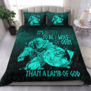 Ligerking Bedding Set - It's Better To Be A Wolf Of Odin Than A Lamb Of God Bedding Set A7