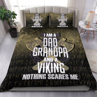 Ligerking Bedding Set - Dad Viking Fathers Day Warrior Bedding Set A7