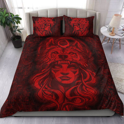 Ligerking Bedding Set - Valkyries And Bear Raven Turquoise Bedding Set A95