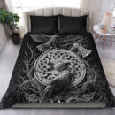 Ligerking Bedding Set - Celtic Raven Axe Viking Bedding Set A95