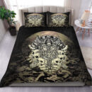Ligerking Bedding Set - Viking Warrior Old and Skull Bedding Set A35