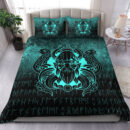 Ligerking Bedding Set - Nordic Warrior Valhalla Norse - Cyan Version Bedding Set A7