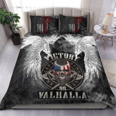 Ligerking Bedding Set - Viking Mystical Raven American Bedding Set A31