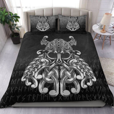 Ligerking Bedding Set - Vikings Odin Valhalla Bedding Set A7