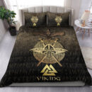 Ligerking Bedding Set - Vikings Golden Raven Bedding Set A7