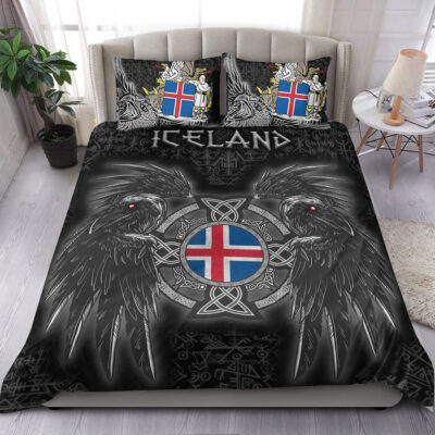 Ligerking Bedding Set - Iceland Viking Raven Bedding Set A95