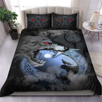 Ligerking Bedding Set - Fenrir And Moon Bedding Set A31