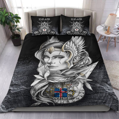 Ligerking Bedding Set - Valkyries Iceland Viking Country Bedding Set A7