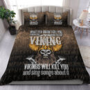 Ligerking Bedding Set - Vikings Will Kill You Bedding Set A7