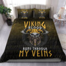 Ligerking Bedding Set - Viking Blood Run Through My Veins Bedding Set A7