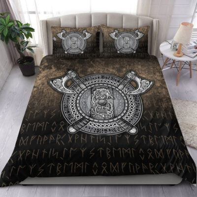 Ligerking Bedding Set -Fenrir Viking Shield Bedding Set A7