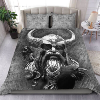 Ligerking Bedding Set - Raven Viking Odin Bedding Set A95