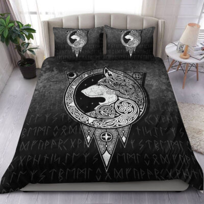Ligerking Bedding Set - Viking Norse Wolf Bedding Set A7