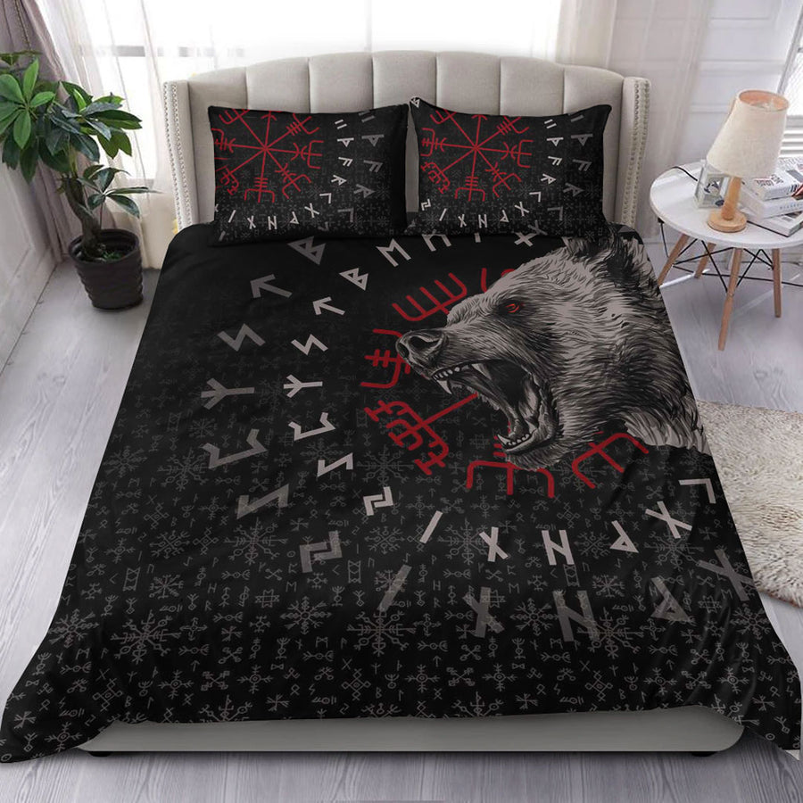 Ligerking Bedding Set - Berserler Viking Bear Bedding Set A94