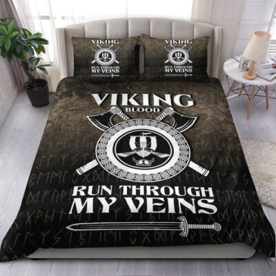 Ligerking Bedding Set - Viking Blood Run Through My Veins Bedding Set A7