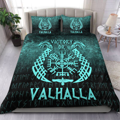 Ligerking Bedding Set - Victory or Valhalla - Cyan Version Bedding Set A7