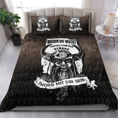 Ligerking Bedding Set - Die Macht Odins Wikinger Walhalla Bedding Set A7