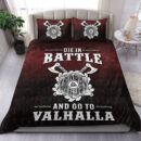 Ligerking Bedding Set - Die in Battle and Go To Valhalla Bedding Set A7