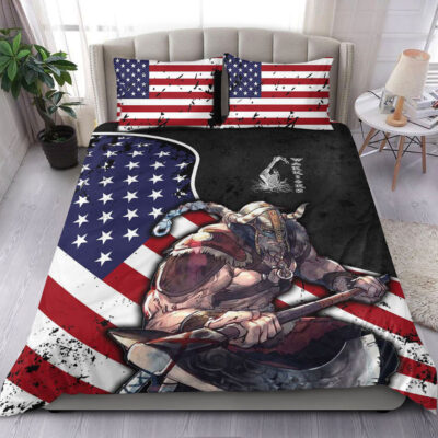 Ligerking Bedding Set - USA Warrior Brush Style Bedding Set A35