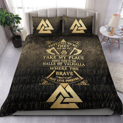 Ligerking Bedding Set - Vikings Hall of Valhalla Bedding Set A7