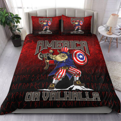 Ligerking Bedding Set - America Or Valhalla Bedding Set A7