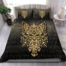 Ligerking Bedding Set - Odin The Allfather Asgard God And Chief Of Aesir - Gold Version Bedding Set A7