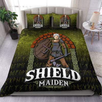 Ligerking Bedding Set - Viking ShieldMaiden Bedding Set A7