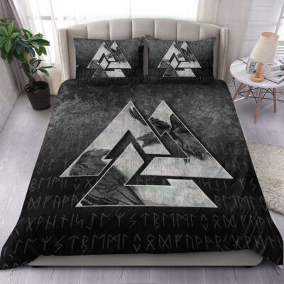 Ligerking Bedding Set - Huginn Muninn Ravens from Odin Viking Bedding Set A7